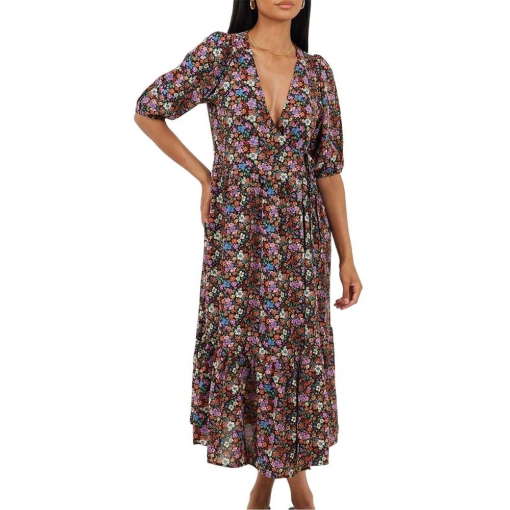 Brave Soul Womens/Ladies Regular Wrap Dress / Black